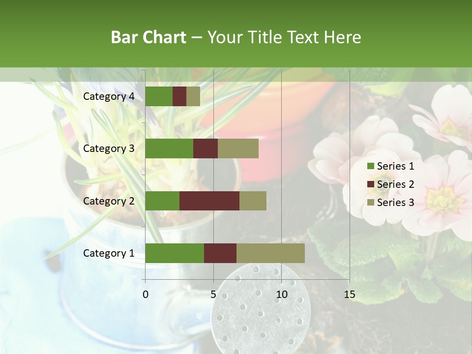 Rubber Leaves Spring Time PowerPoint Template