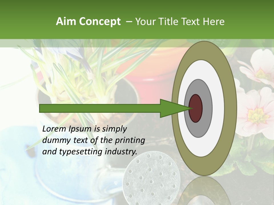 Rubber Leaves Spring Time PowerPoint Template