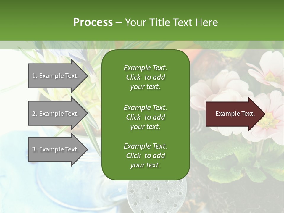 Rubber Leaves Spring Time PowerPoint Template