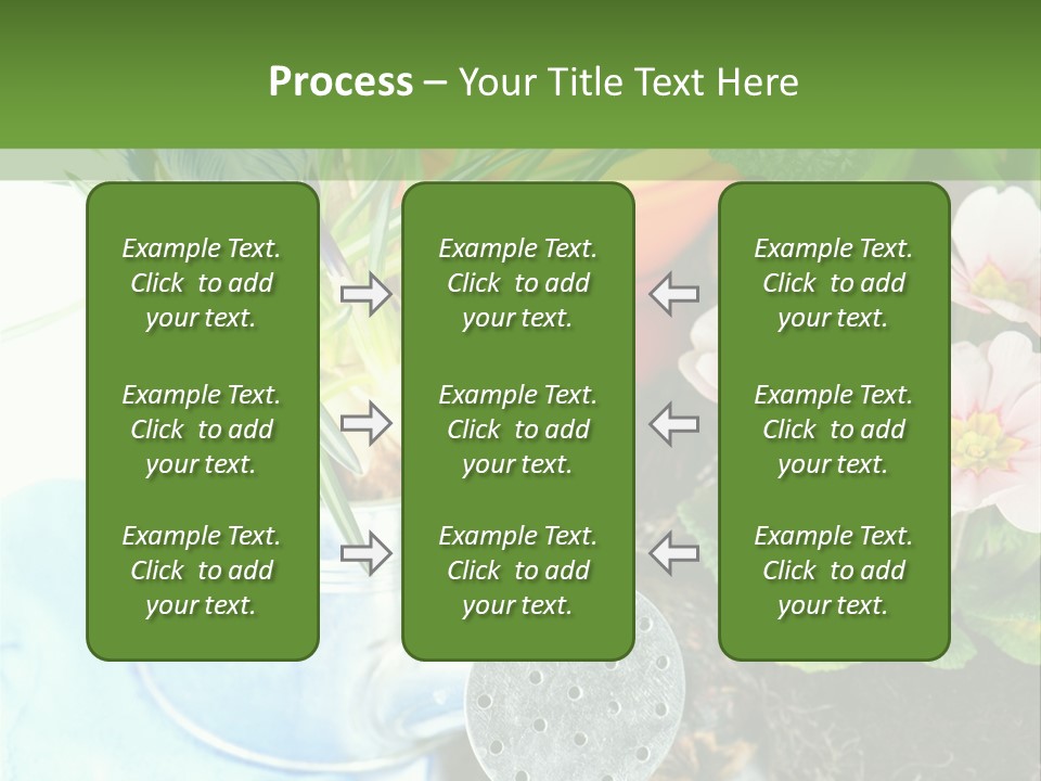 Rubber Leaves Spring Time PowerPoint Template