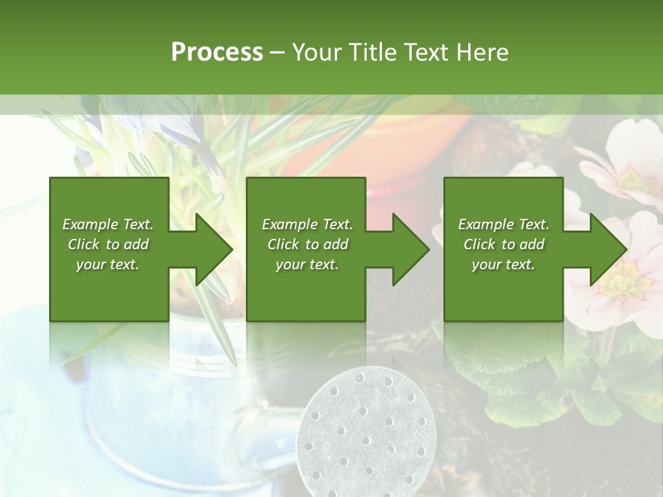 Rubber Leaves Spring Time PowerPoint Template