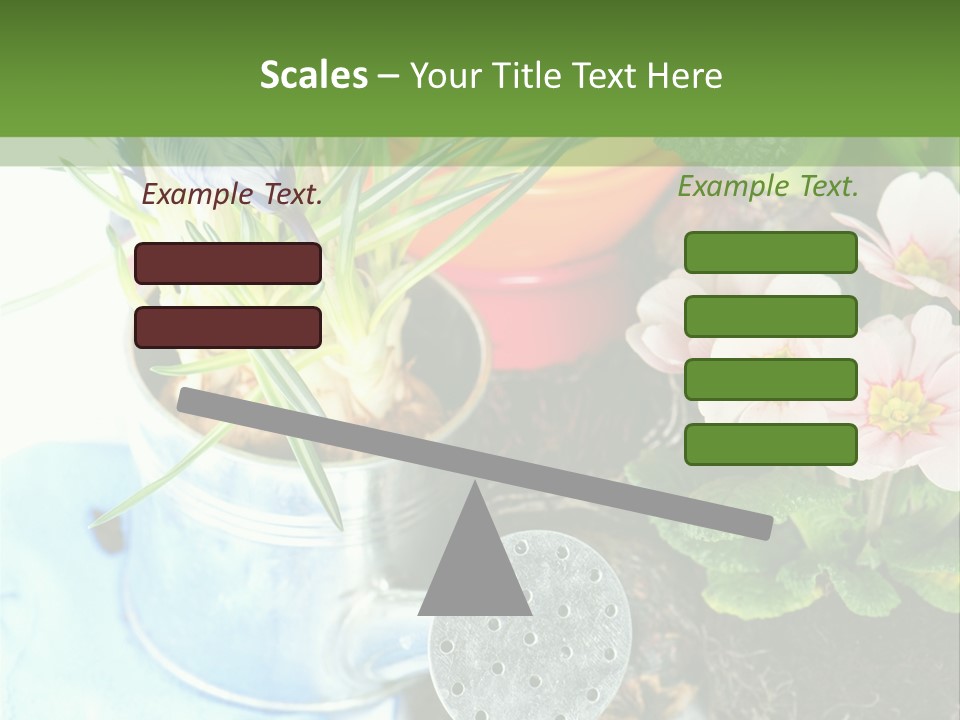 Rubber Leaves Spring Time PowerPoint Template