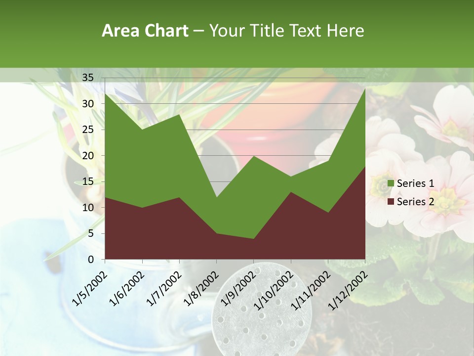 Rubber Leaves Spring Time PowerPoint Template