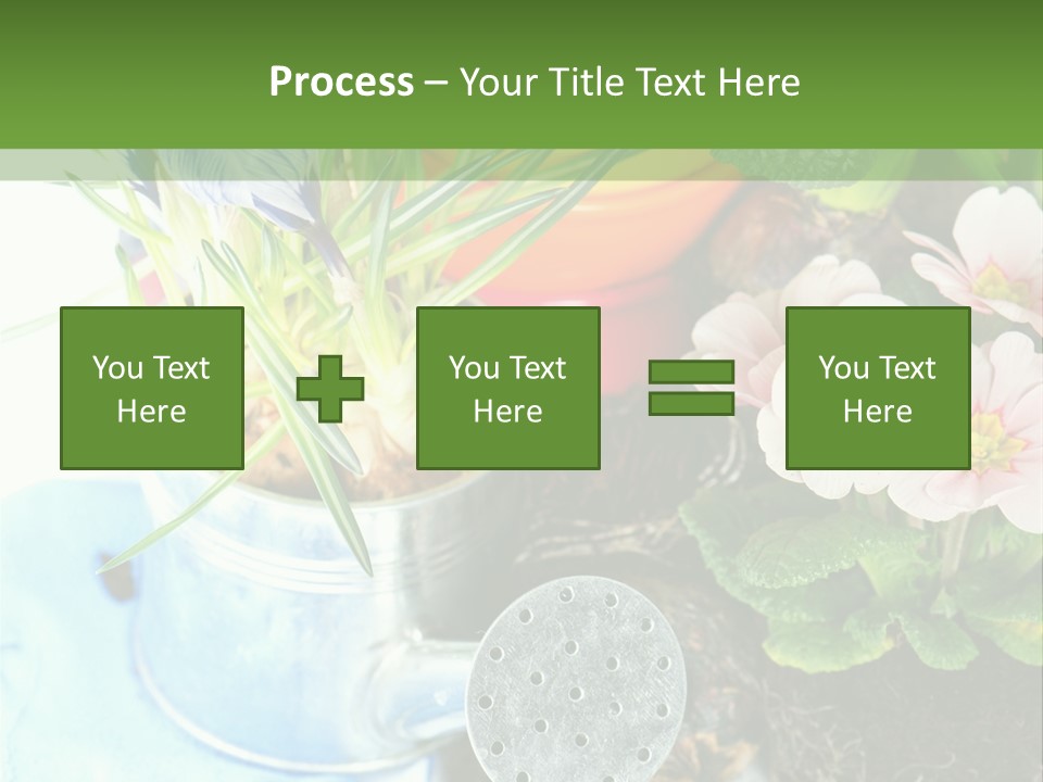 Rubber Leaves Spring Time PowerPoint Template