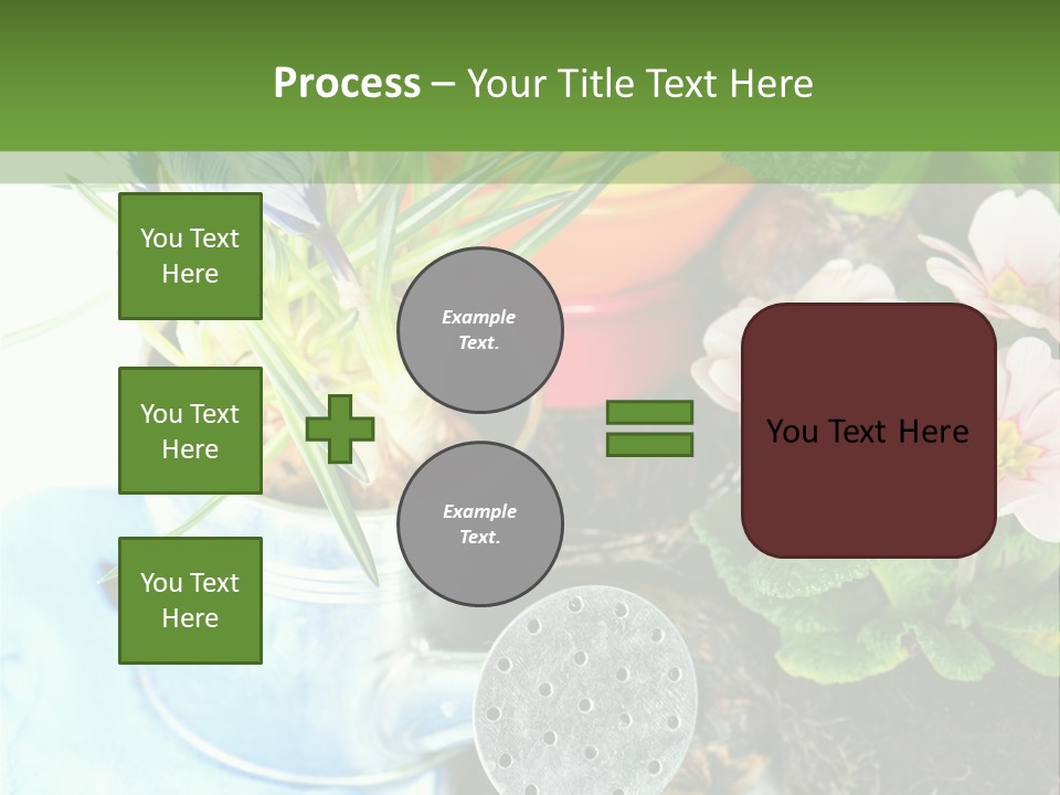 Rubber Leaves Spring Time PowerPoint Template
