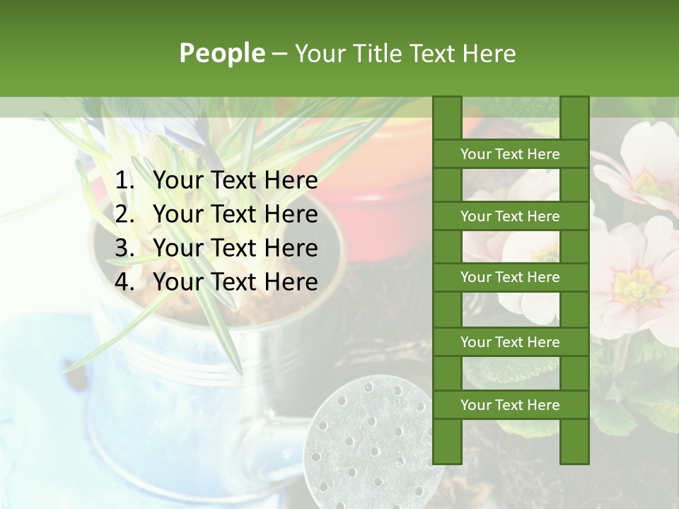 Rubber Leaves Spring Time PowerPoint Template