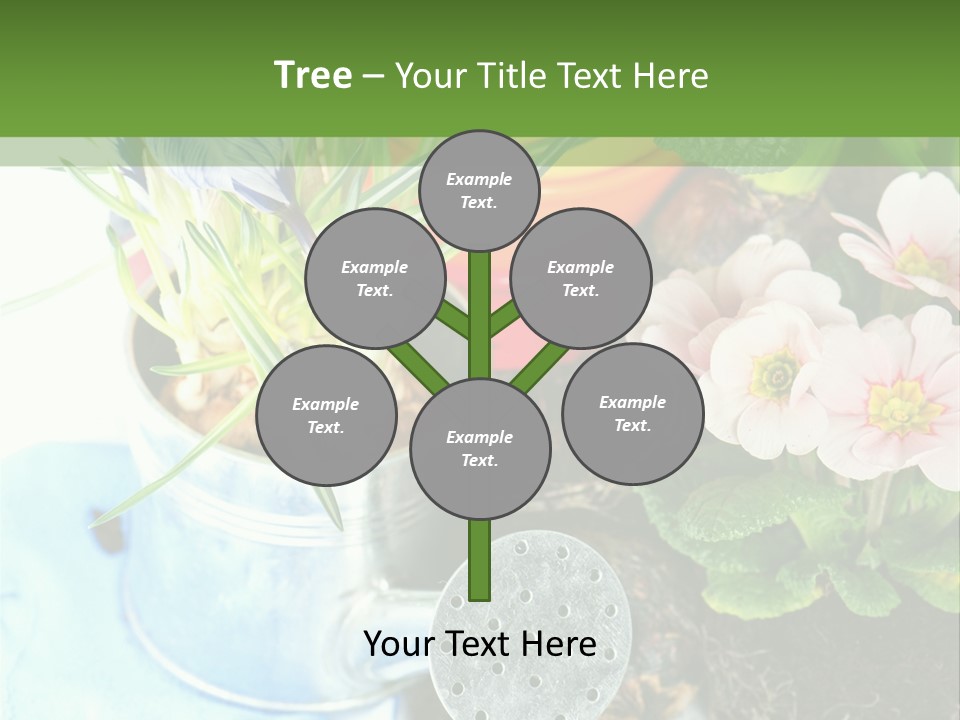 Rubber Leaves Spring Time PowerPoint Template