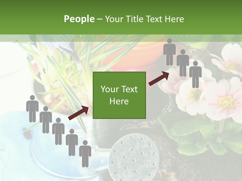 Rubber Leaves Spring Time PowerPoint Template