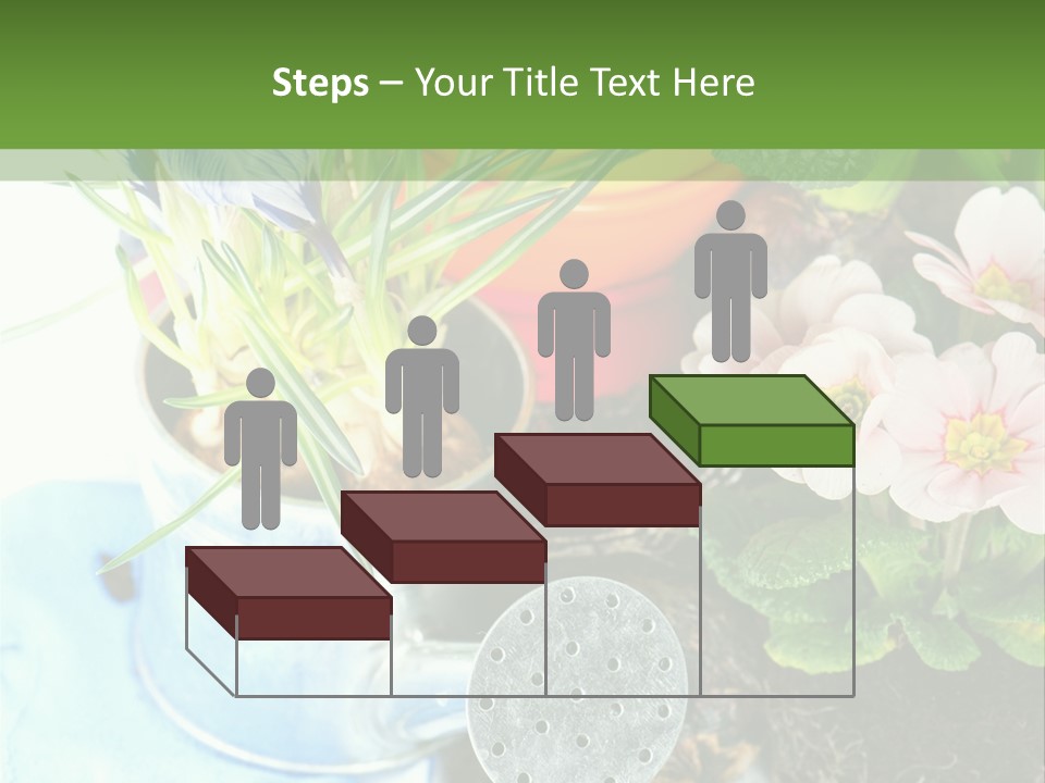 Rubber Leaves Spring Time PowerPoint Template