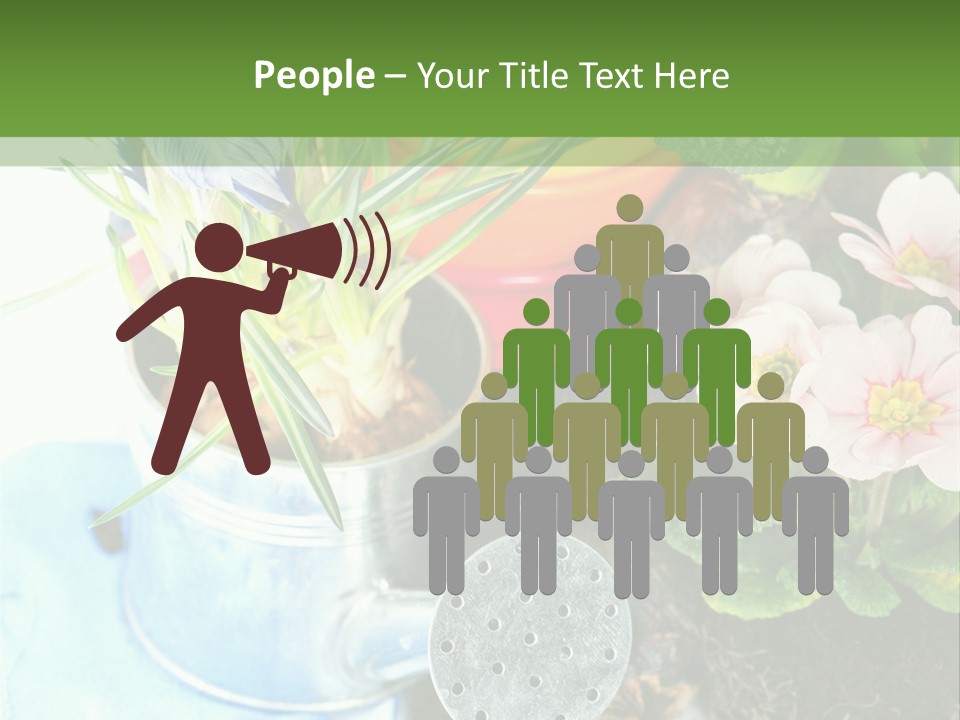 Rubber Leaves Spring Time PowerPoint Template