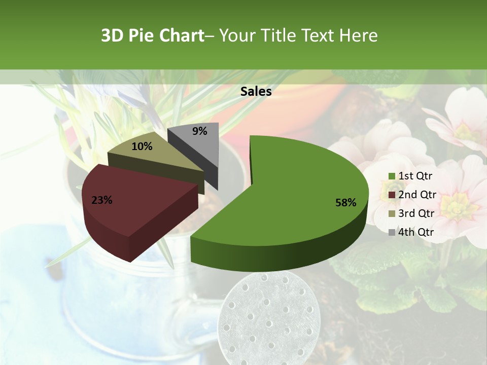 Rubber Leaves Spring Time PowerPoint Template