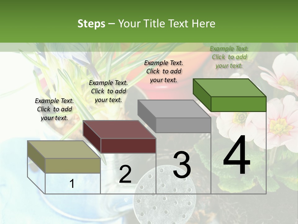 Rubber Leaves Spring Time PowerPoint Template