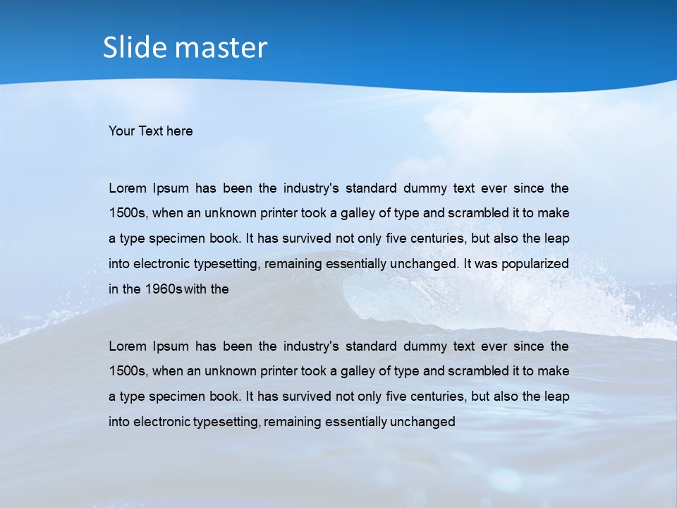 Ripple Pacific Clear PowerPoint Template