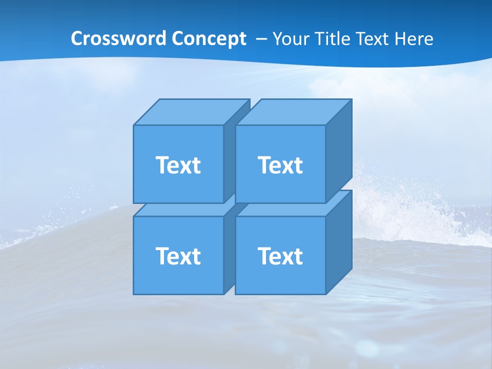 Ripple Pacific Clear PowerPoint Template