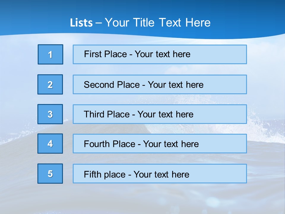 Ripple Pacific Clear PowerPoint Template