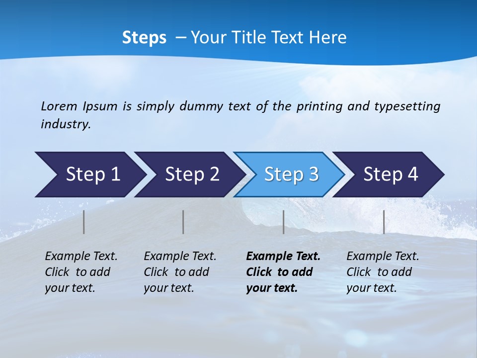 Ripple Pacific Clear PowerPoint Template