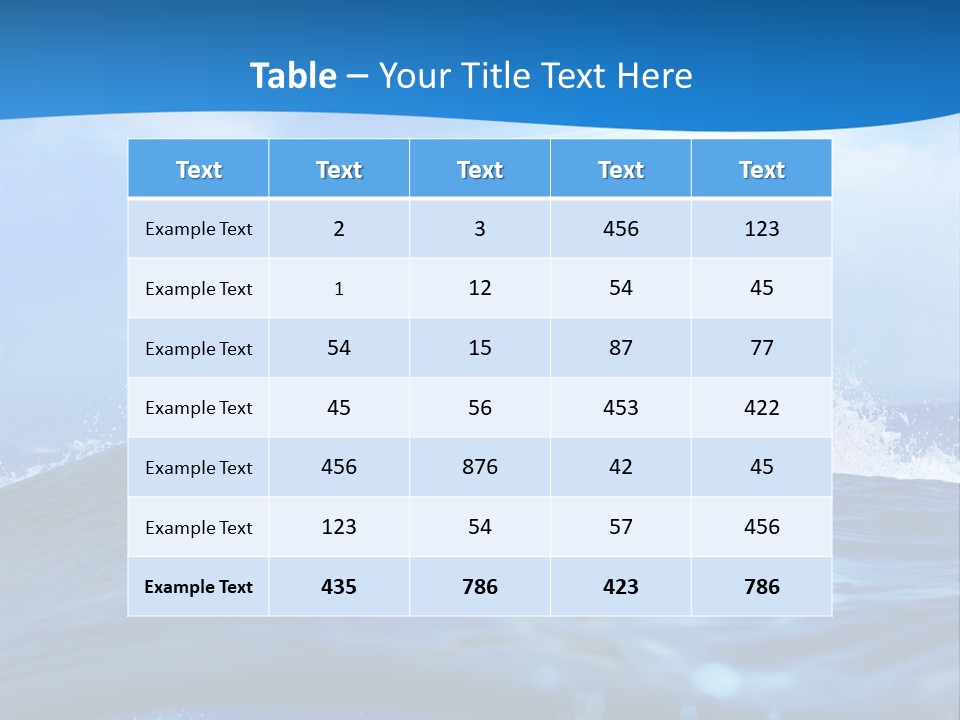 Ripple Pacific Clear PowerPoint Template