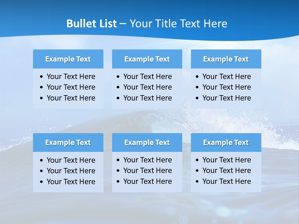 Ripple Pacific Clear PowerPoint Template