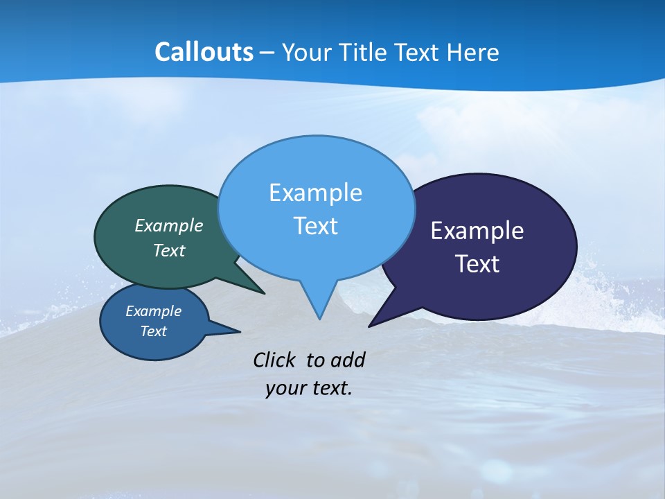 Ripple Pacific Clear PowerPoint Template