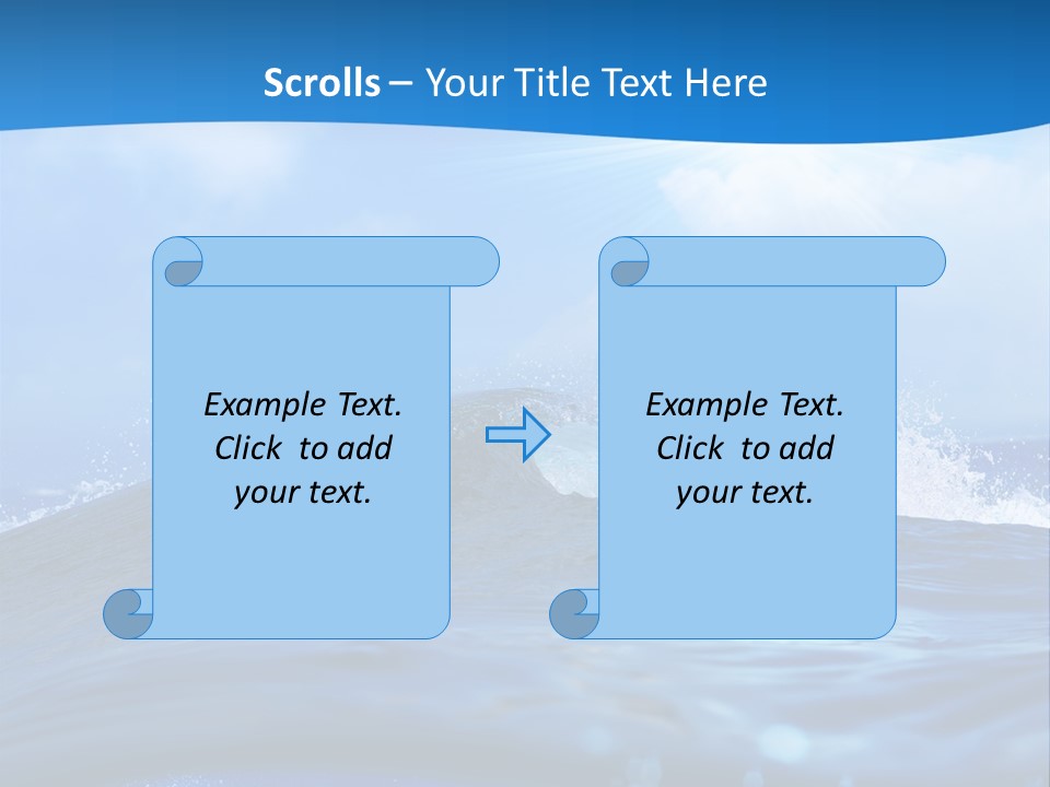 Ripple Pacific Clear PowerPoint Template