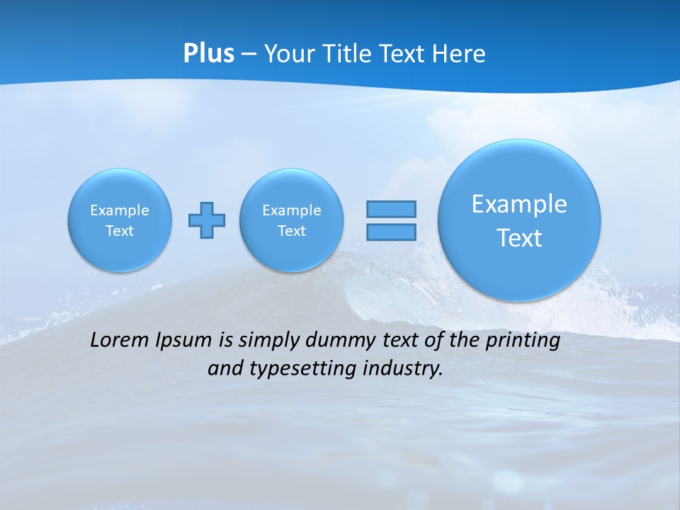 Ripple Pacific Clear PowerPoint Template