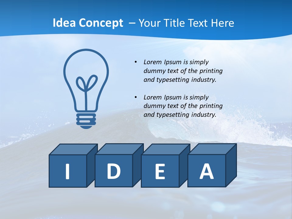 Ripple Pacific Clear PowerPoint Template