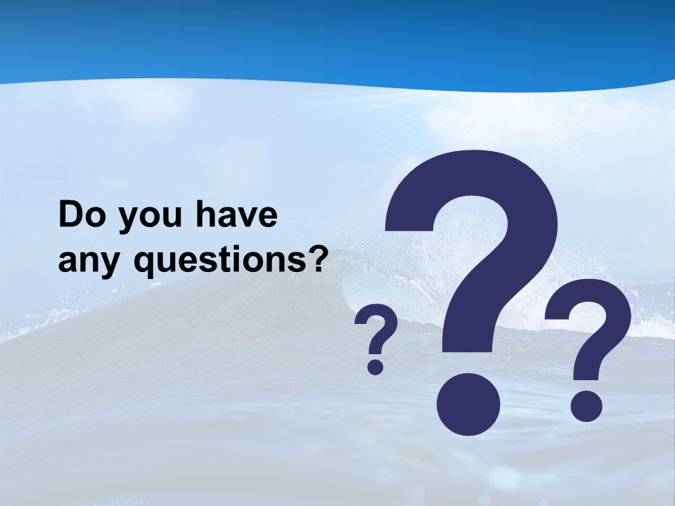 Ripple Pacific Clear PowerPoint Template