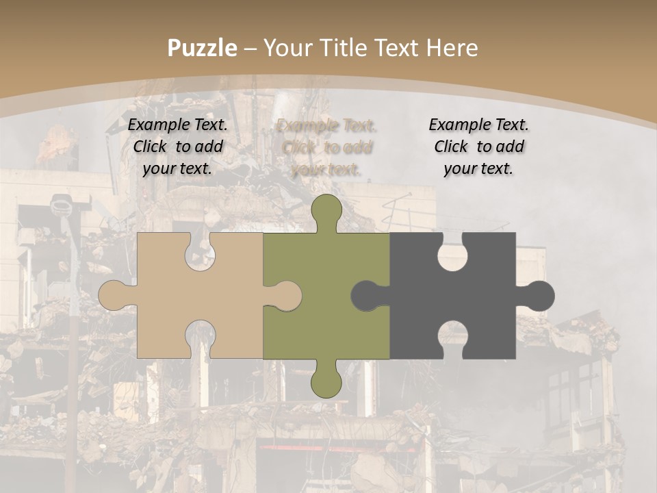 Abandoned Construction Structure PowerPoint Template