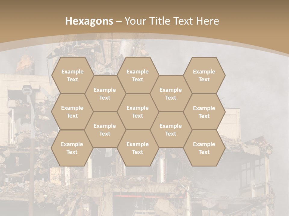 Abandoned Construction Structure PowerPoint Template