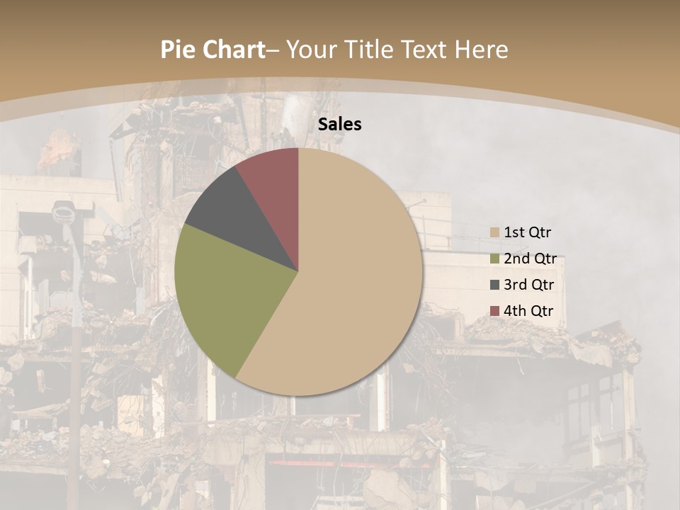 Abandoned Construction Structure PowerPoint Template