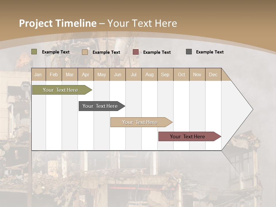 Abandoned Construction Structure PowerPoint Template
