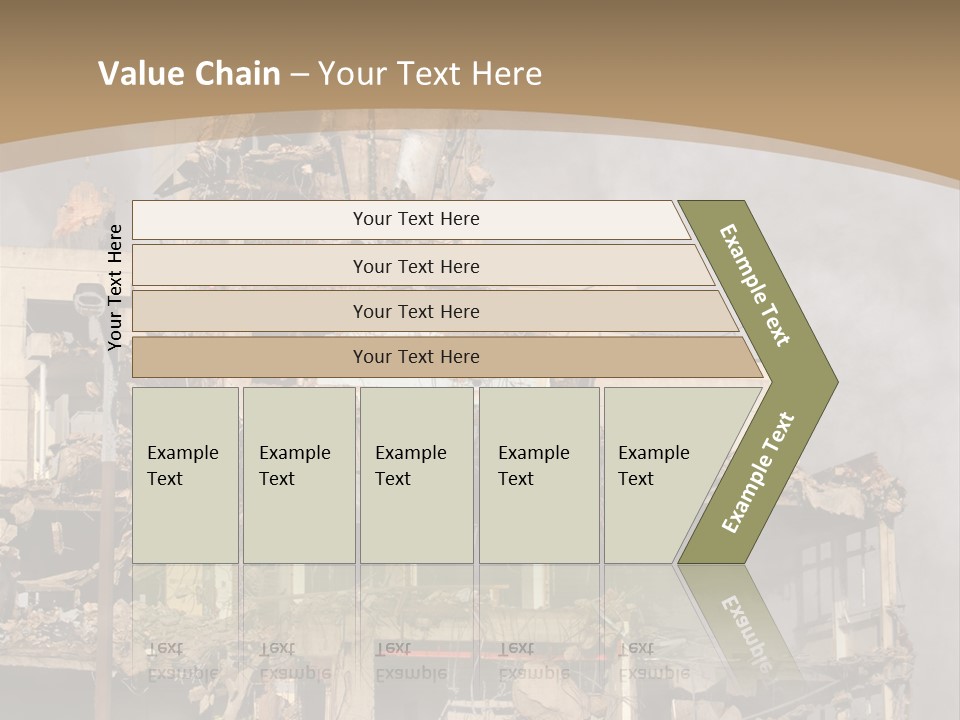 Abandoned Construction Structure PowerPoint Template