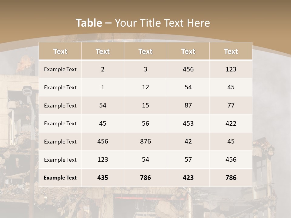 Abandoned Construction Structure PowerPoint Template