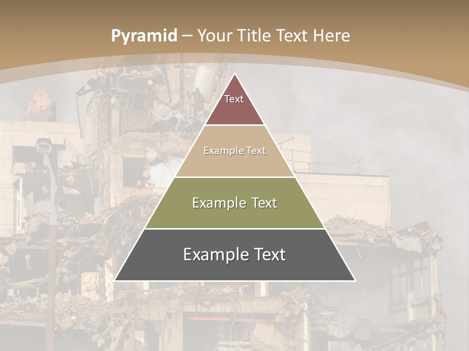 Abandoned Construction Structure PowerPoint Template