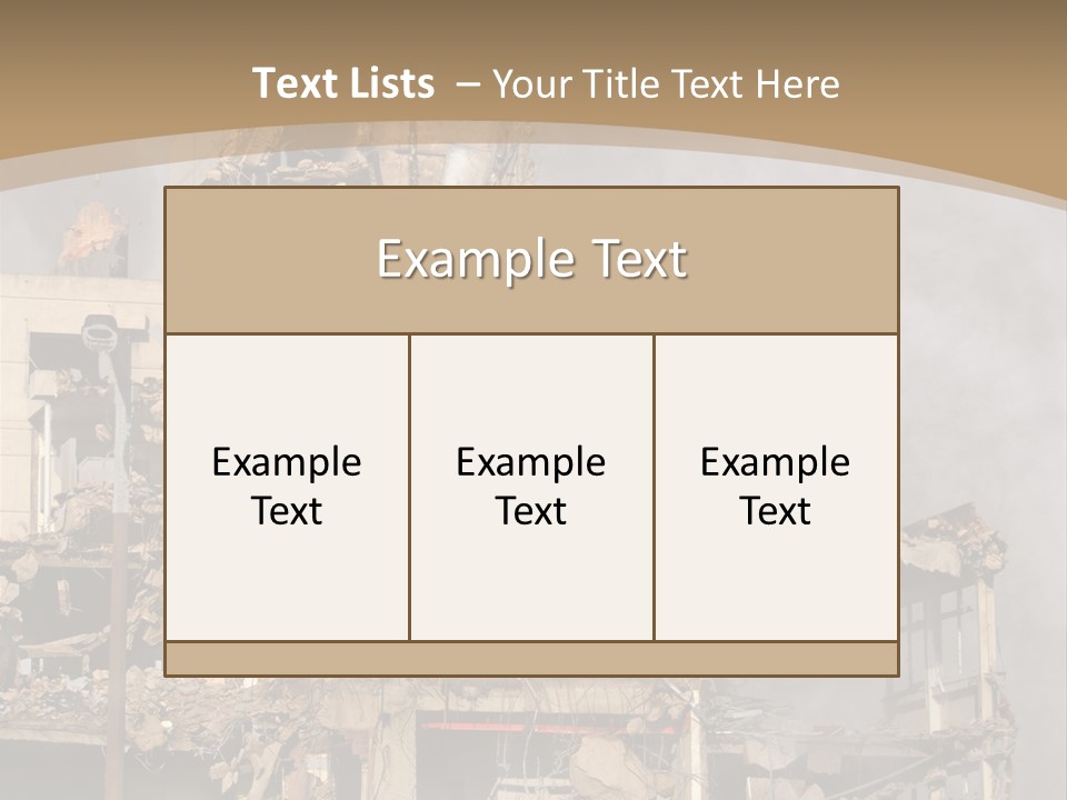 Abandoned Construction Structure PowerPoint Template