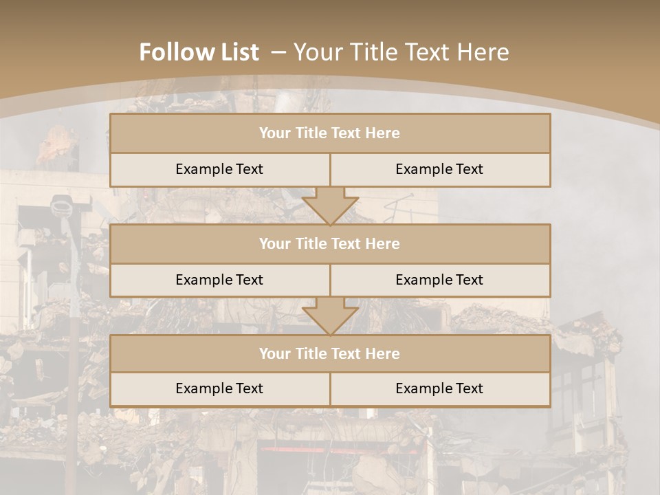 Abandoned Construction Structure PowerPoint Template