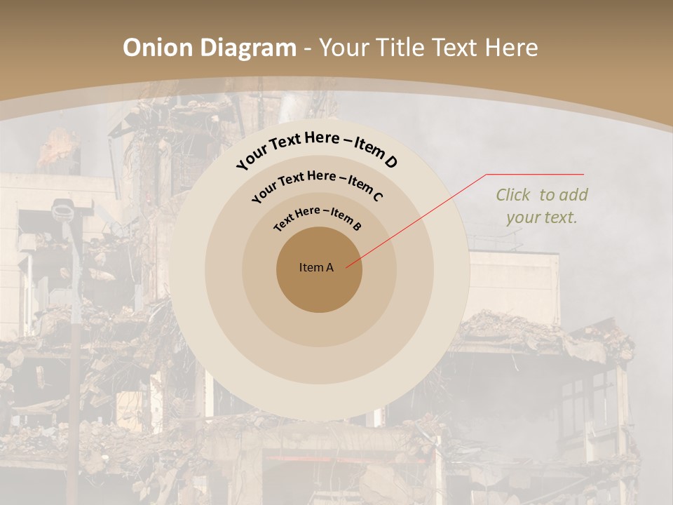Abandoned Construction Structure PowerPoint Template