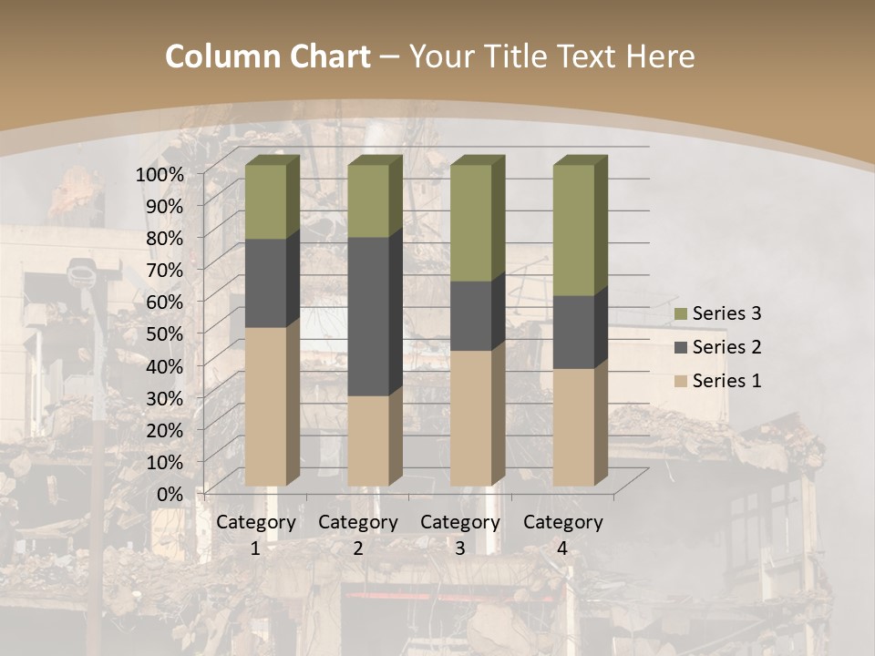 Abandoned Construction Structure PowerPoint Template