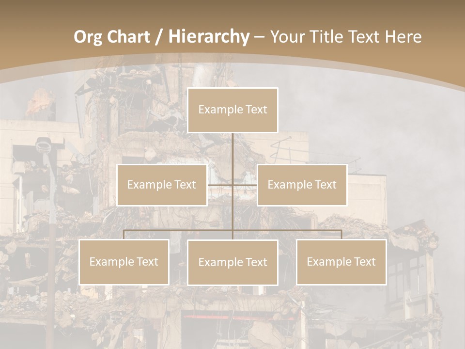 Abandoned Construction Structure PowerPoint Template