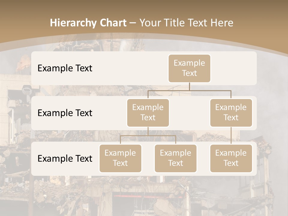 Abandoned Construction Structure PowerPoint Template