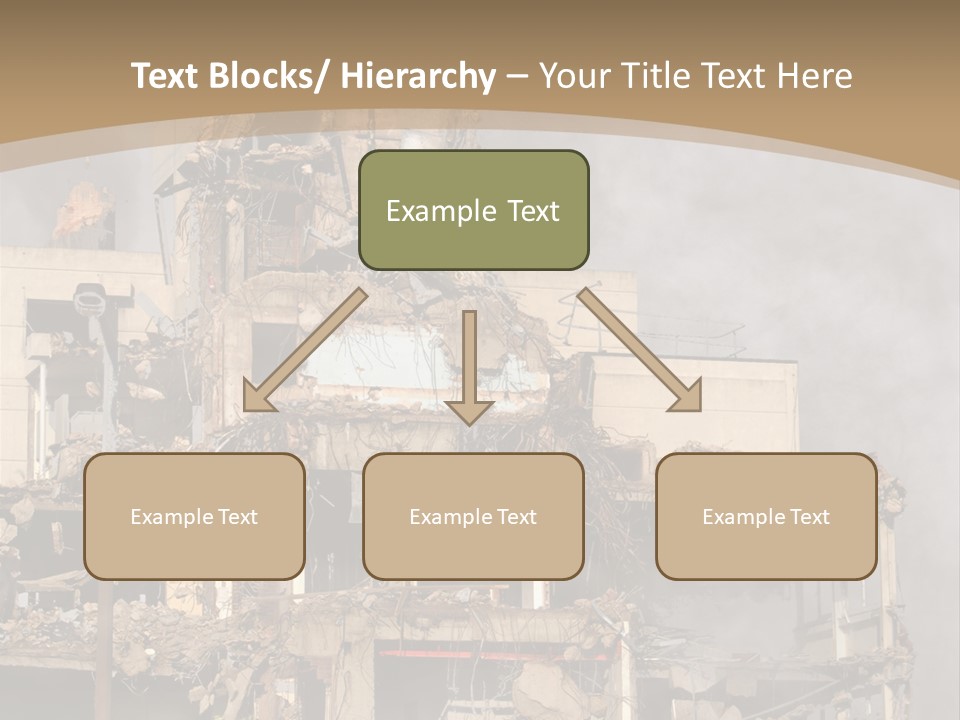 Abandoned Construction Structure PowerPoint Template