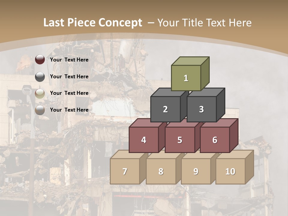 Abandoned Construction Structure PowerPoint Template