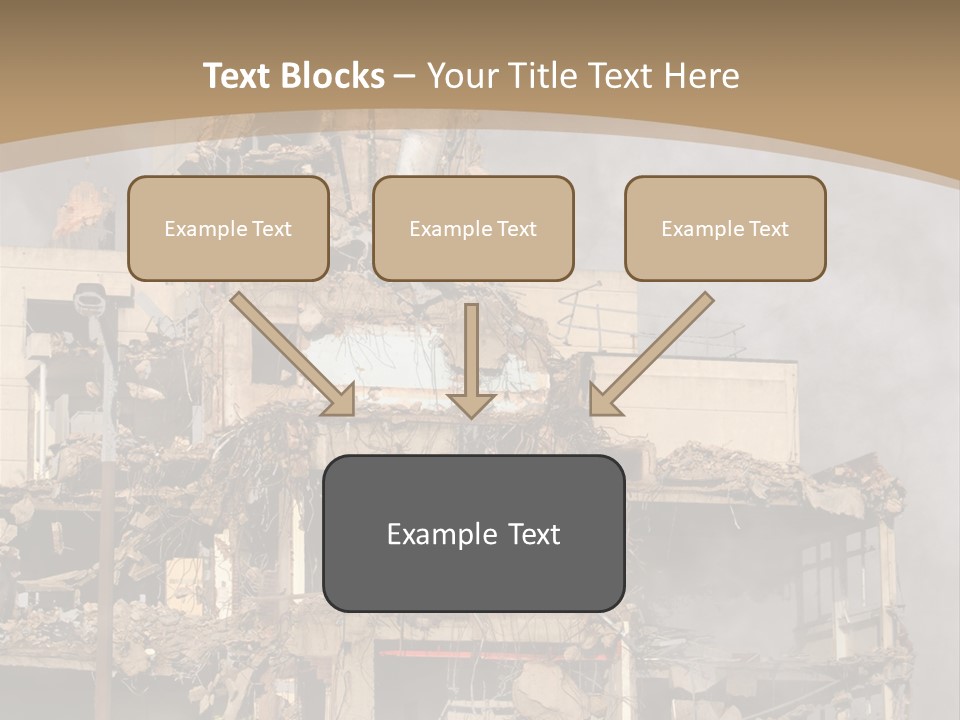Abandoned Construction Structure PowerPoint Template