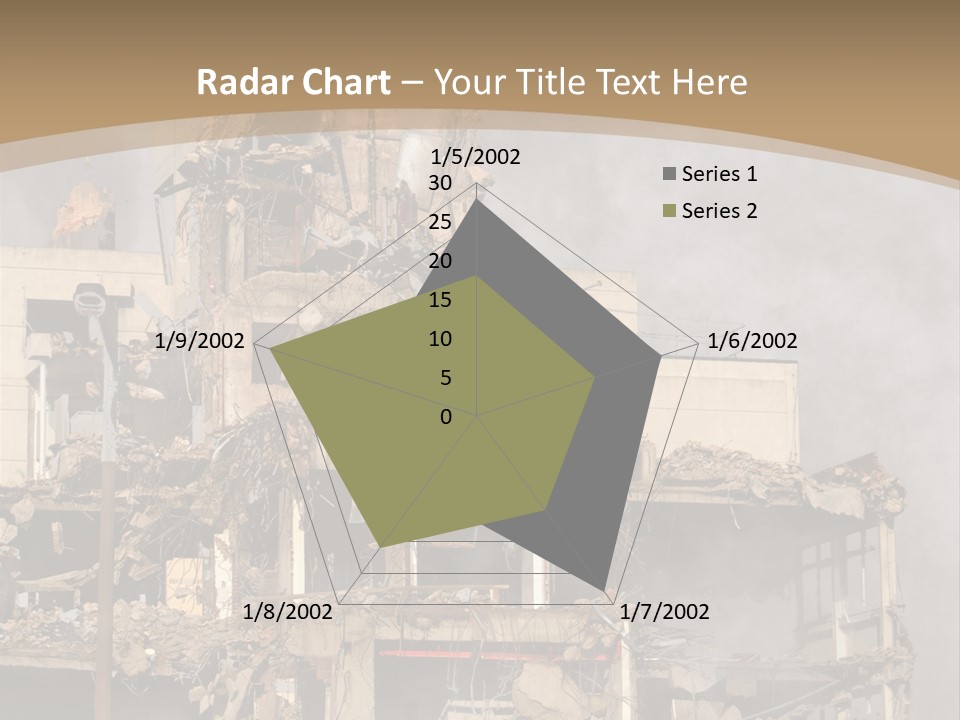 Abandoned Construction Structure PowerPoint Template