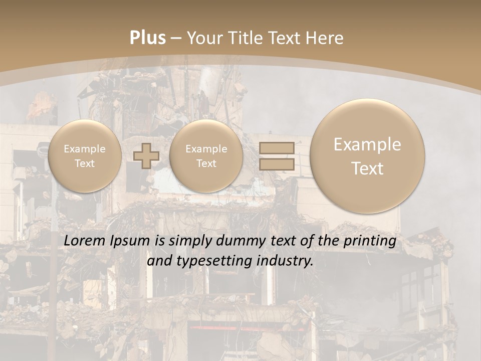 Abandoned Construction Structure PowerPoint Template