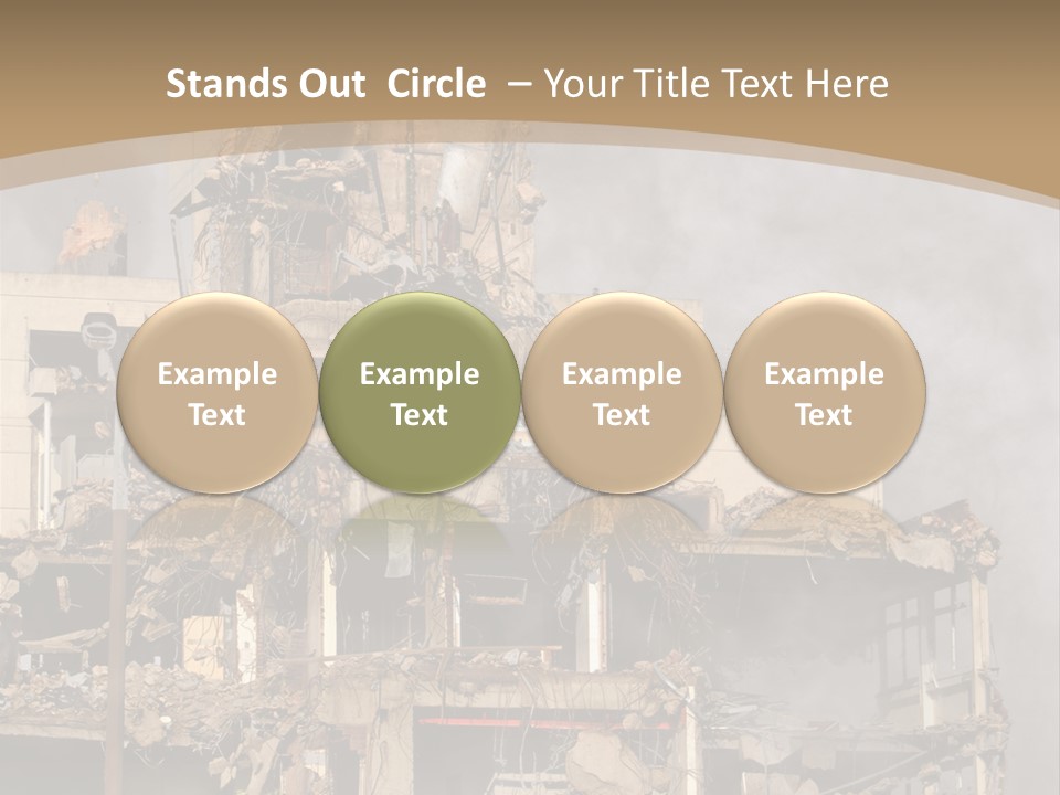 Abandoned Construction Structure PowerPoint Template