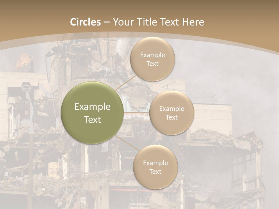 Abandoned Construction Structure PowerPoint Template