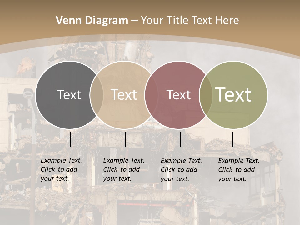 Abandoned Construction Structure PowerPoint Template