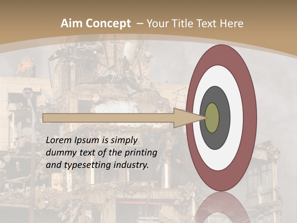 Abandoned Construction Structure PowerPoint Template