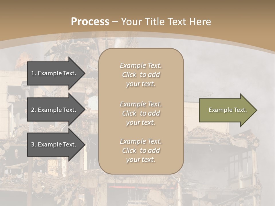 Abandoned Construction Structure PowerPoint Template